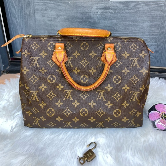 AUTHENTIC!! LOUIS VUITTON SPEEDY 30 - Picture 4 of 17